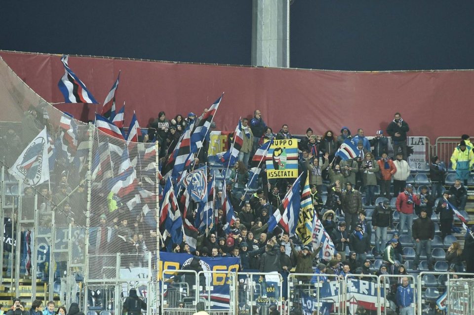 I tifosi blucerchiati alla Sardegna Arena