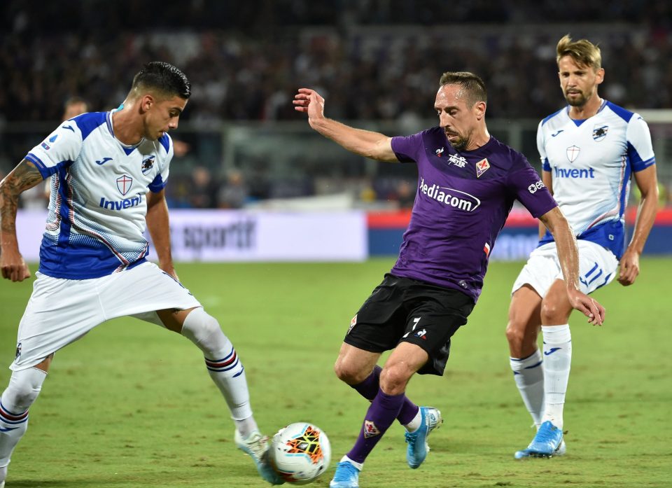 Ribéry cerca varchi nella difesa sampdoriana